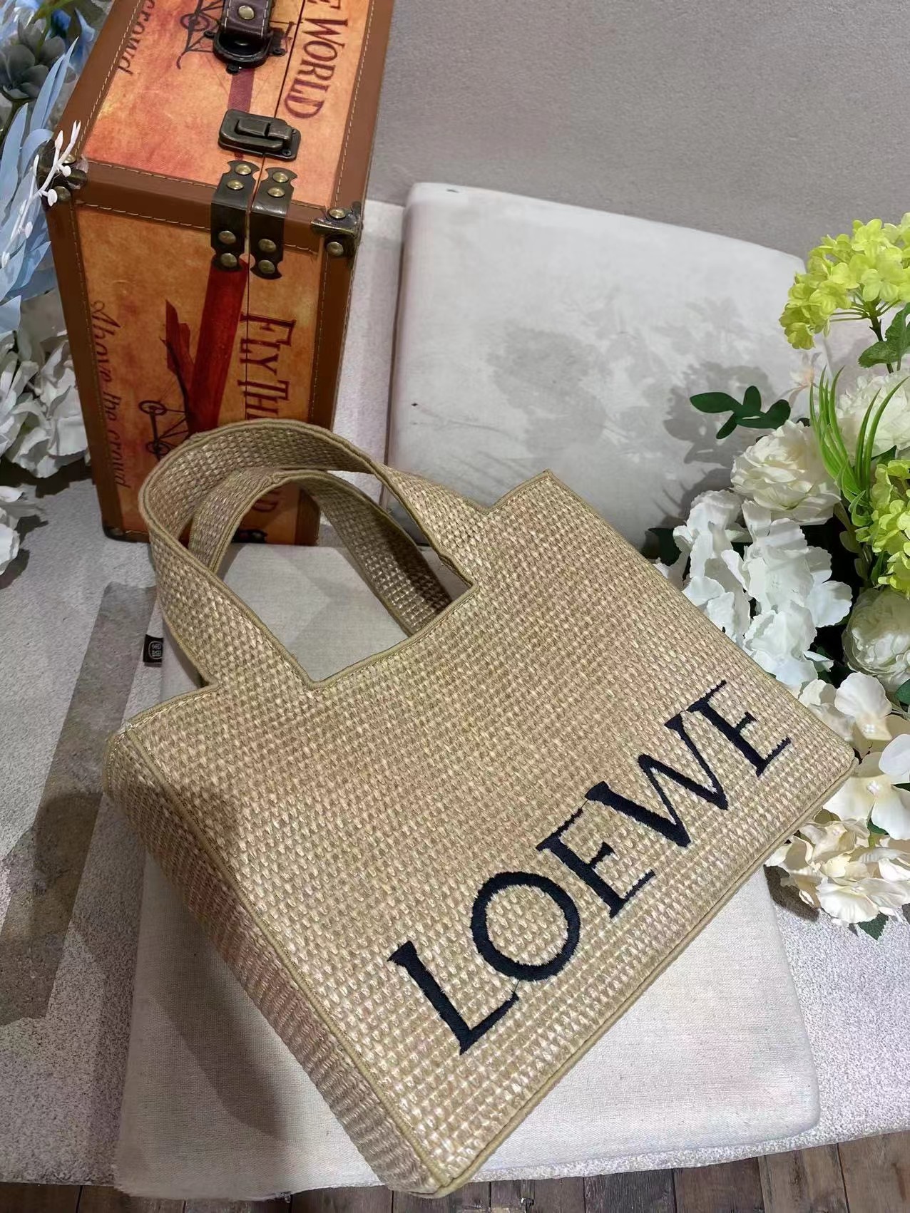 LOEWE Straw handbag