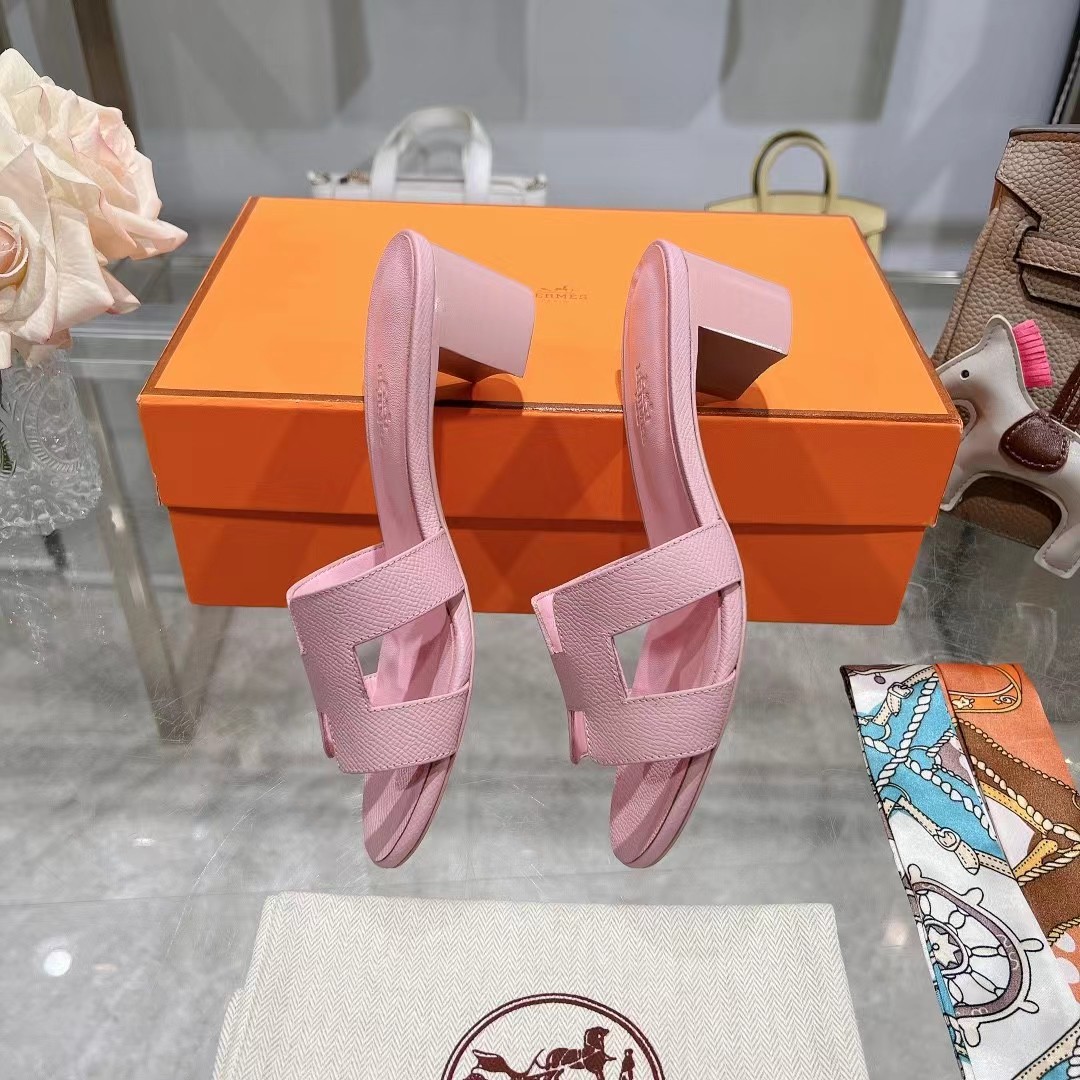 HERMES ORAN Chunky slippers