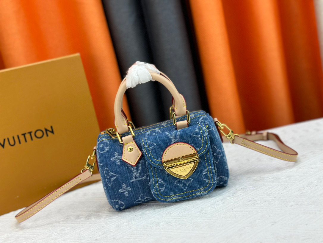 LV Denim Nano Speedy Bag
