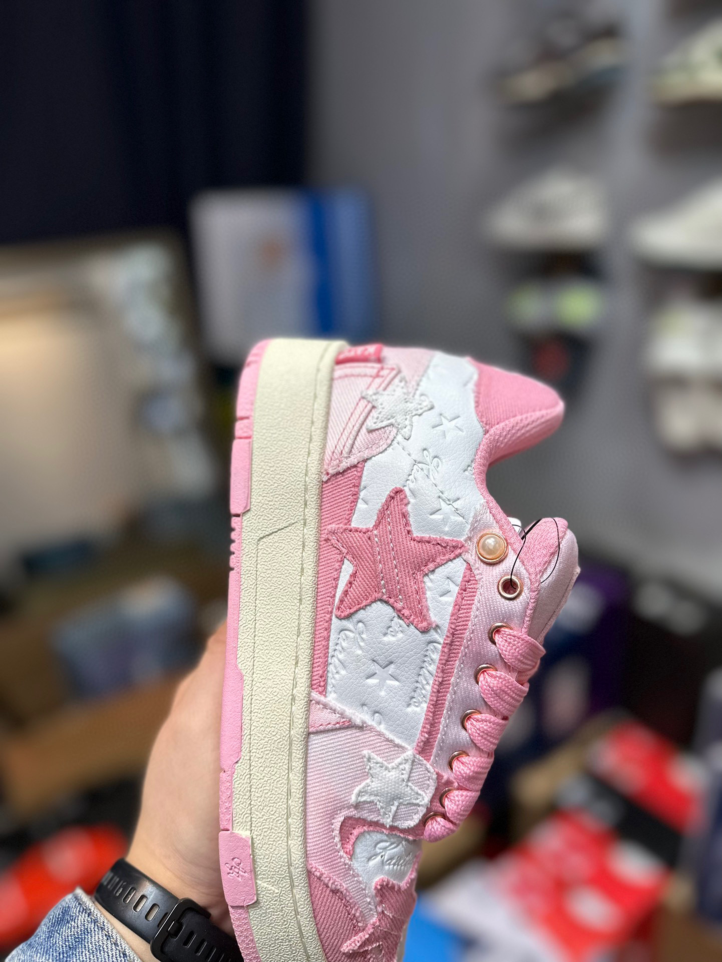 Bape KAALIXTO Retro Jacquard “Lace”Sneakers