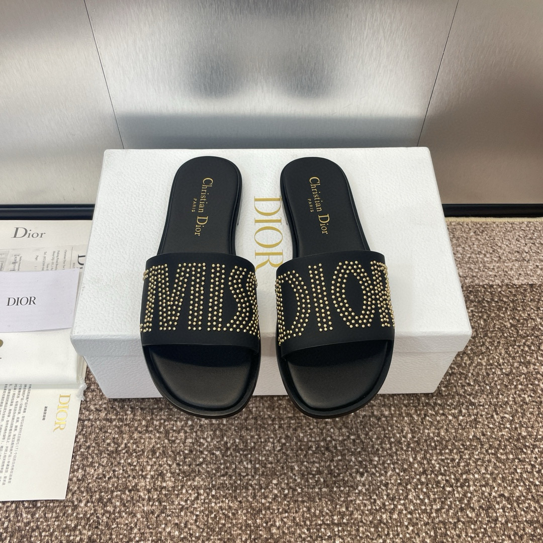 MISS Dior studded slippers