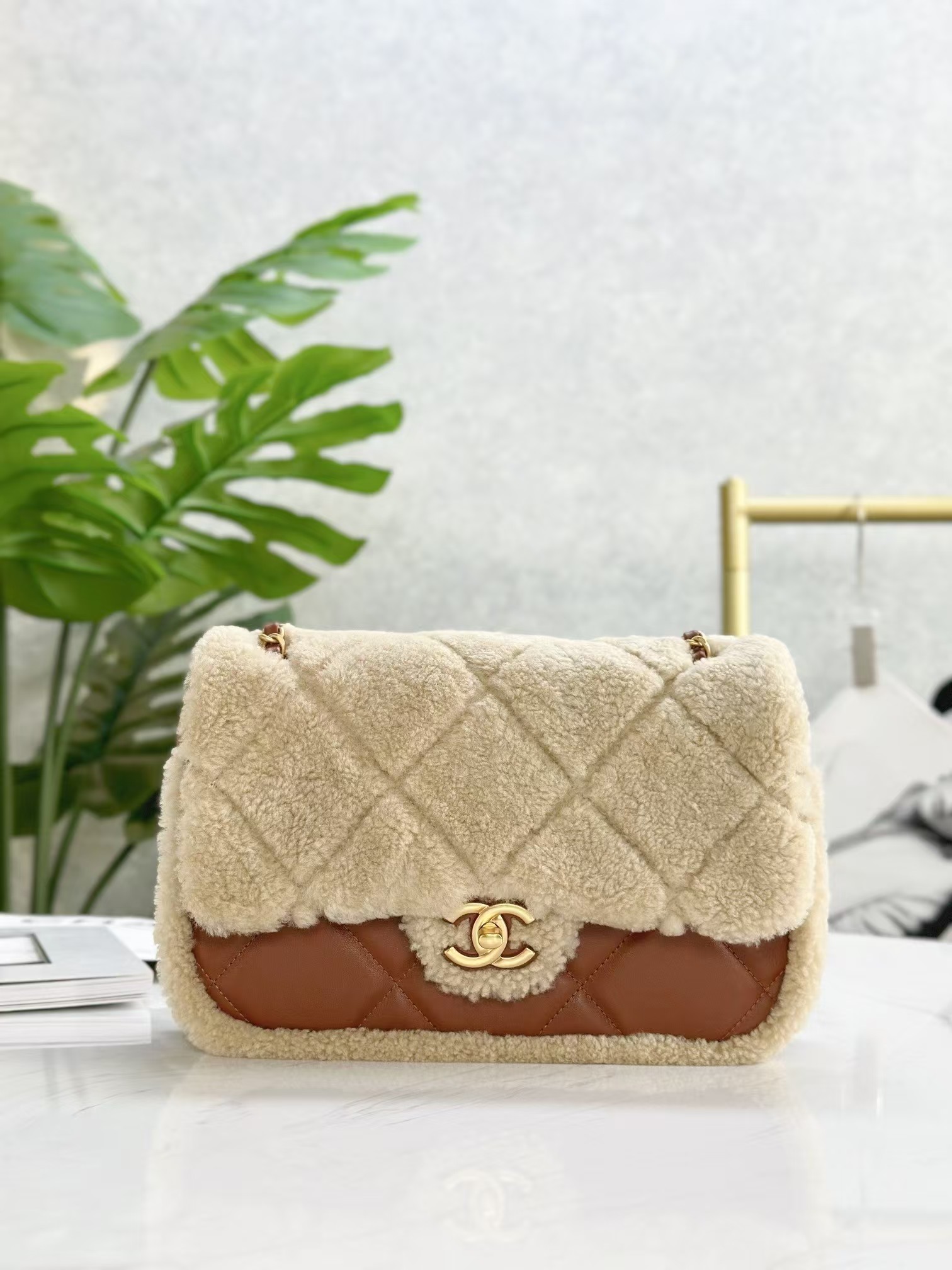 CHANEL Wool Handbag