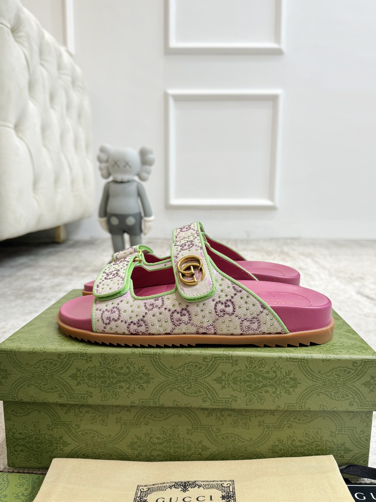 GUCCI Summer New Double G Sandals