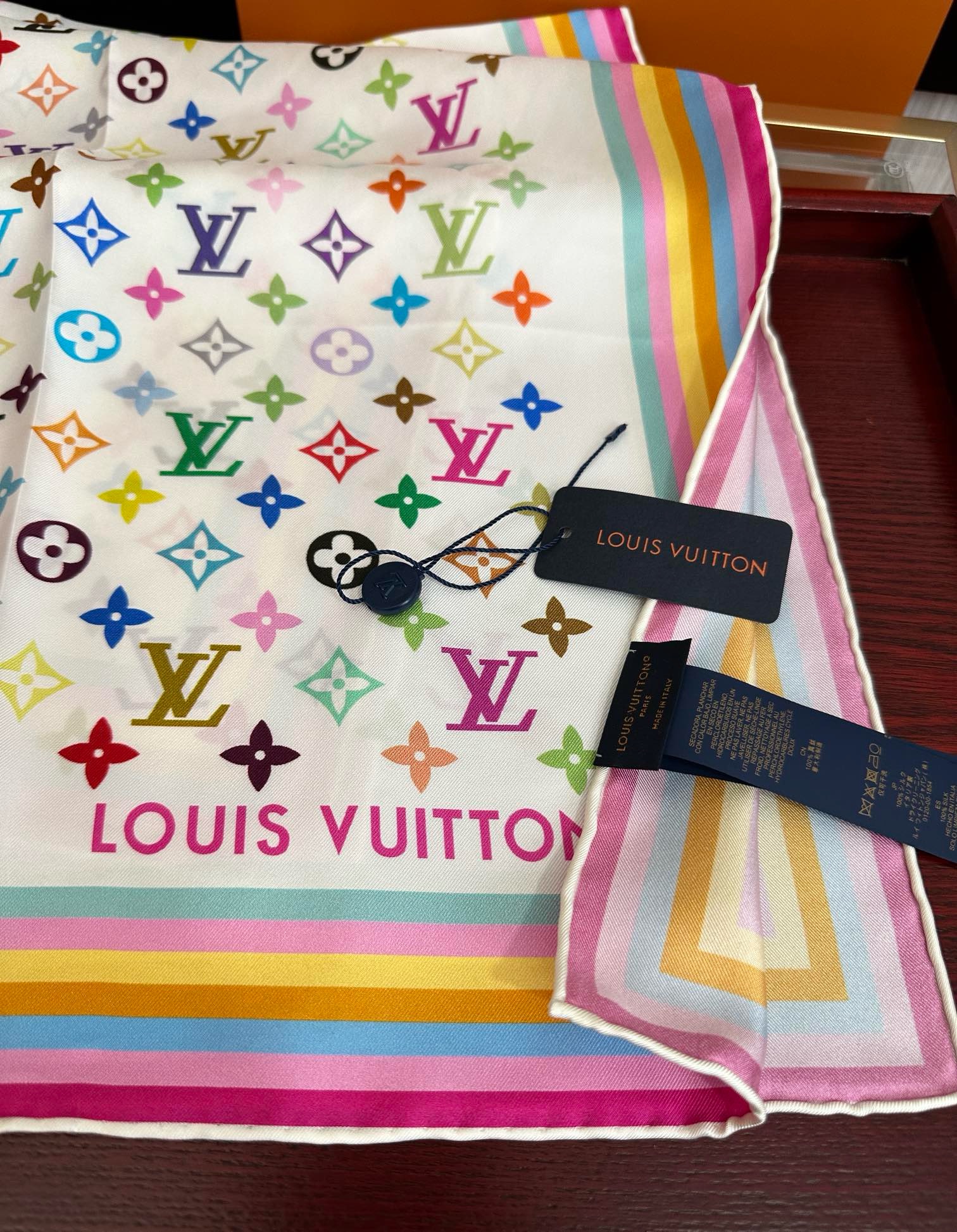 LV & TM Silk scarf