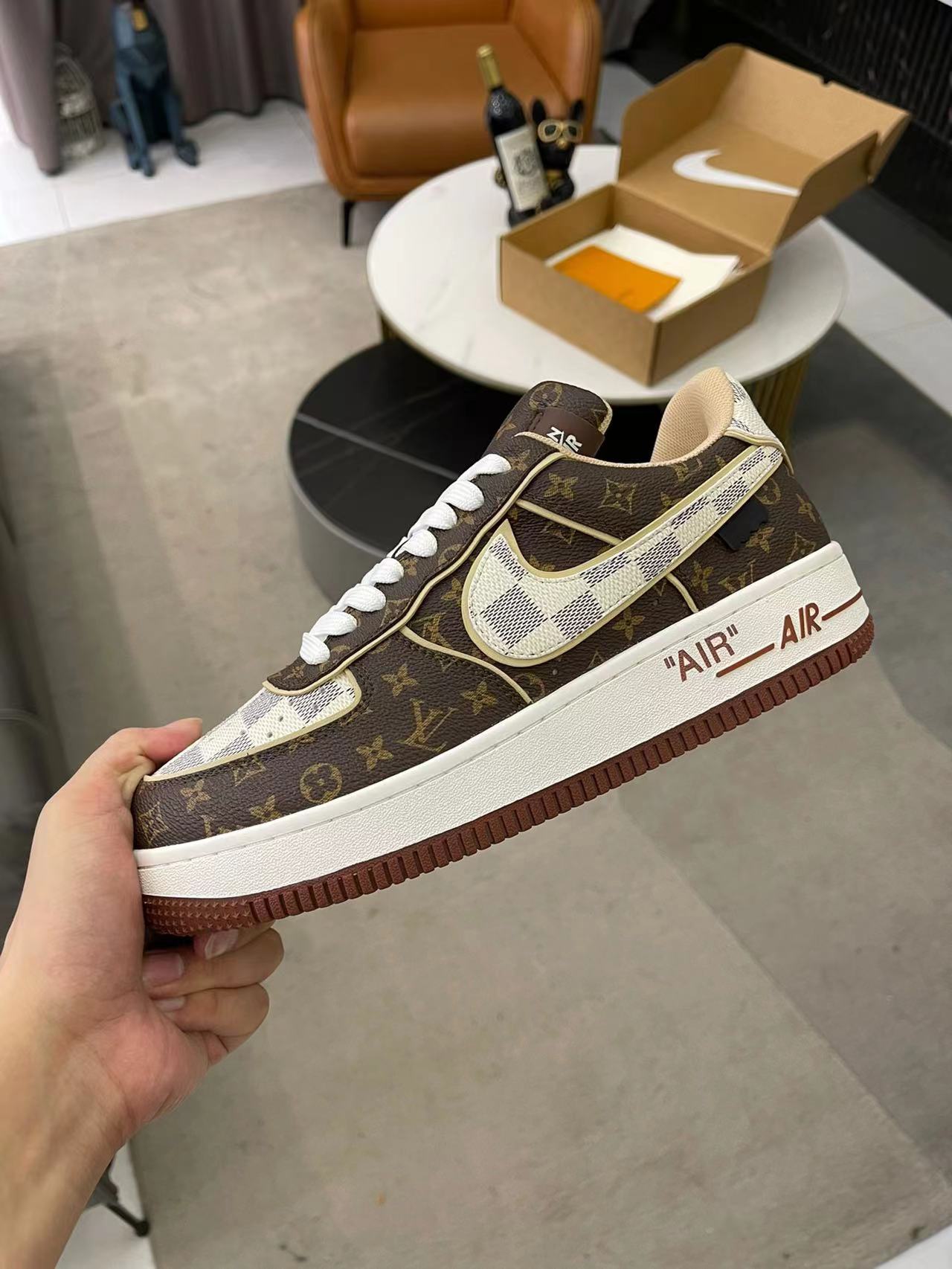 LV co-branded NIKE sneakers