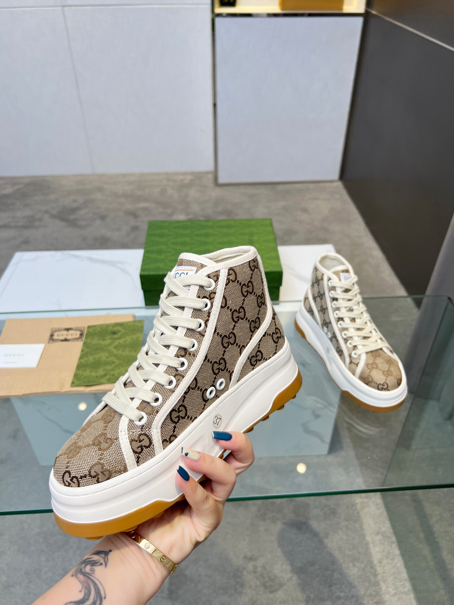 GUCCI high-top sneakers