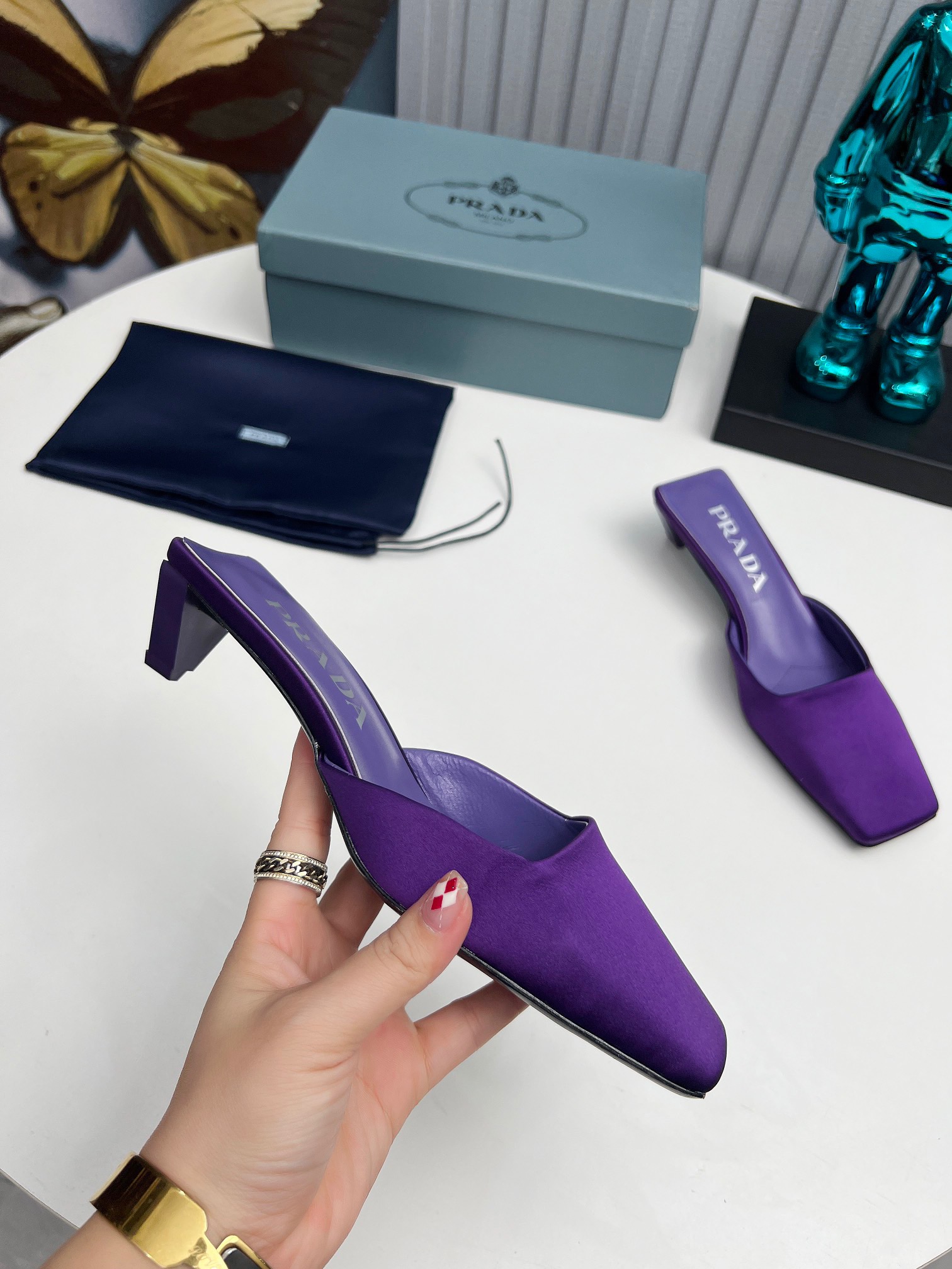 PRADA Silk Satin Muggles