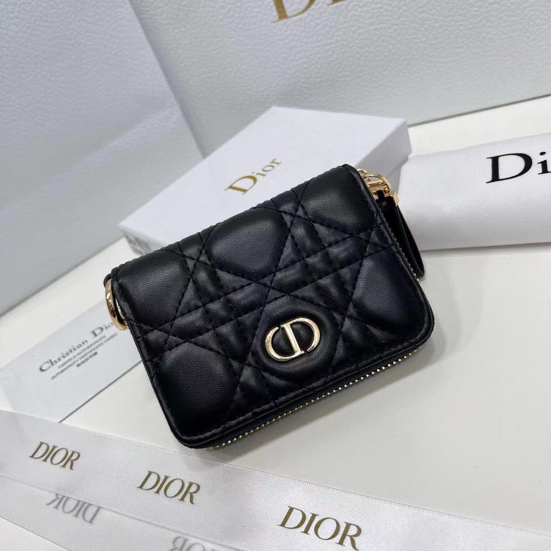 DIOR Caro Hibiscus Wallet