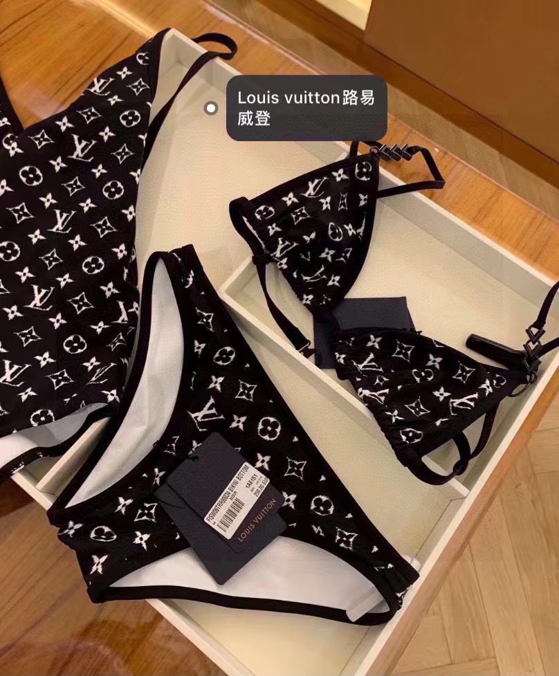 LV Graphic Monogram Bikini suit