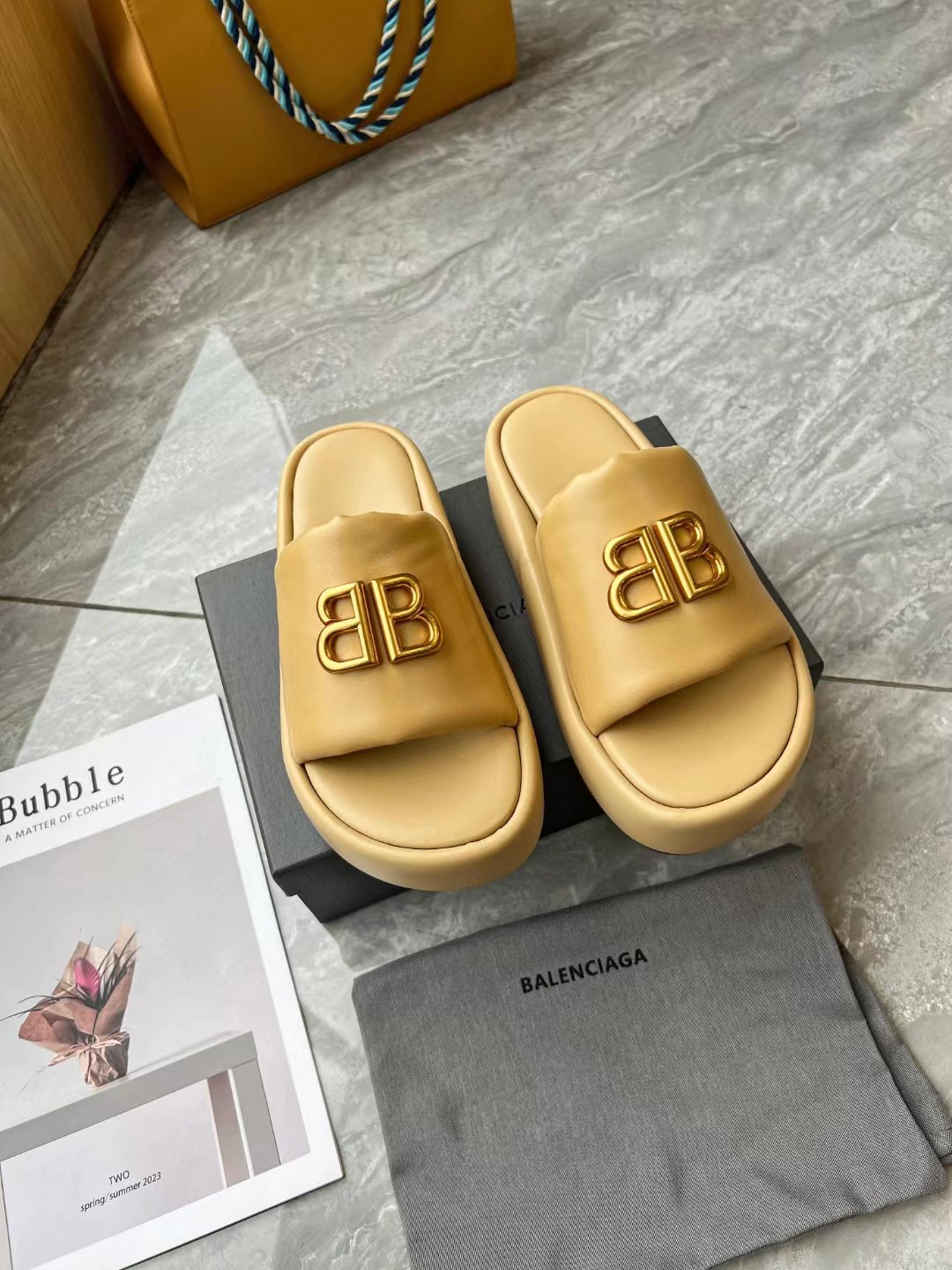 BALENCIAGA Platform Slippers