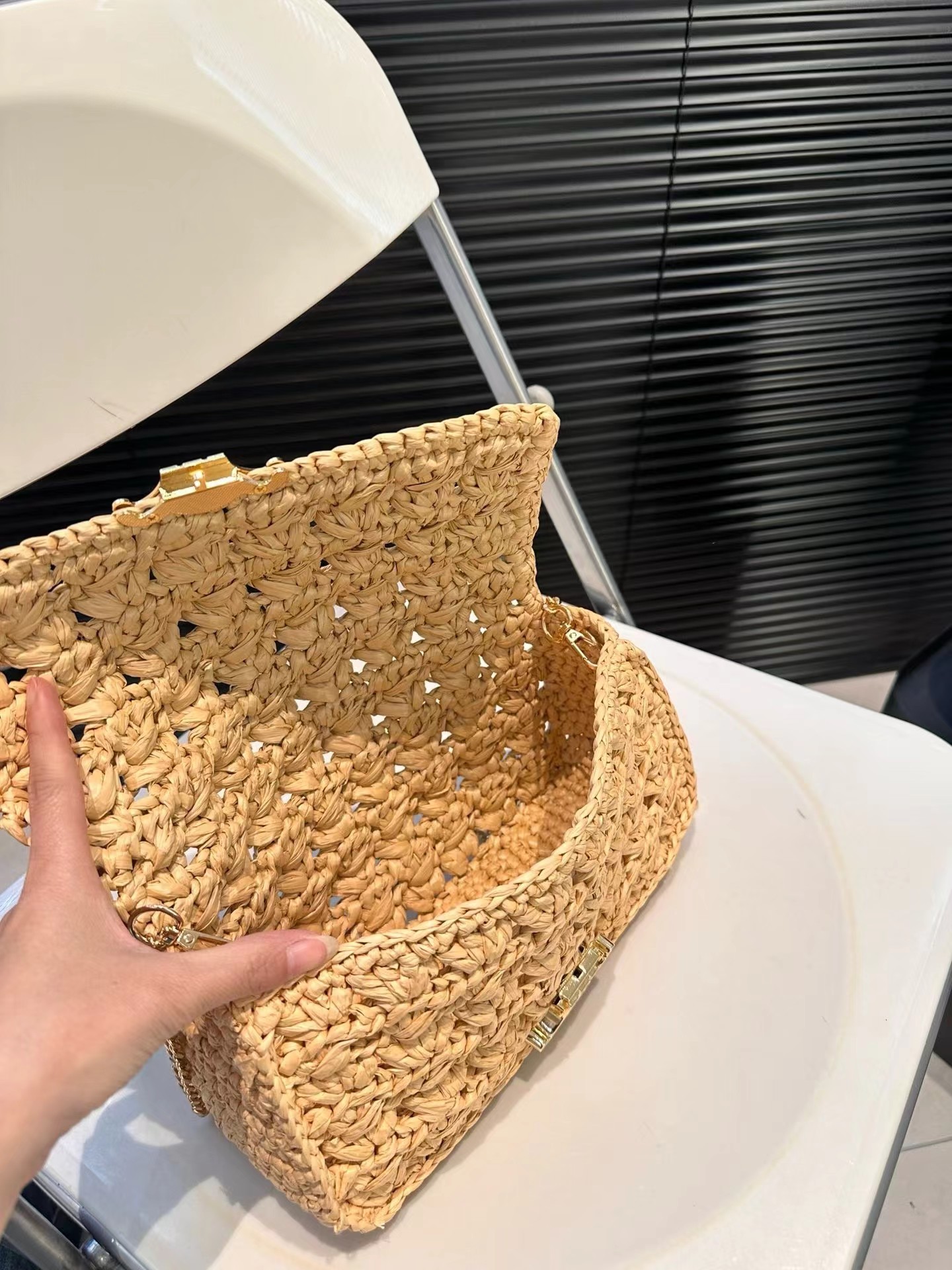 CELINE Woven Handbag