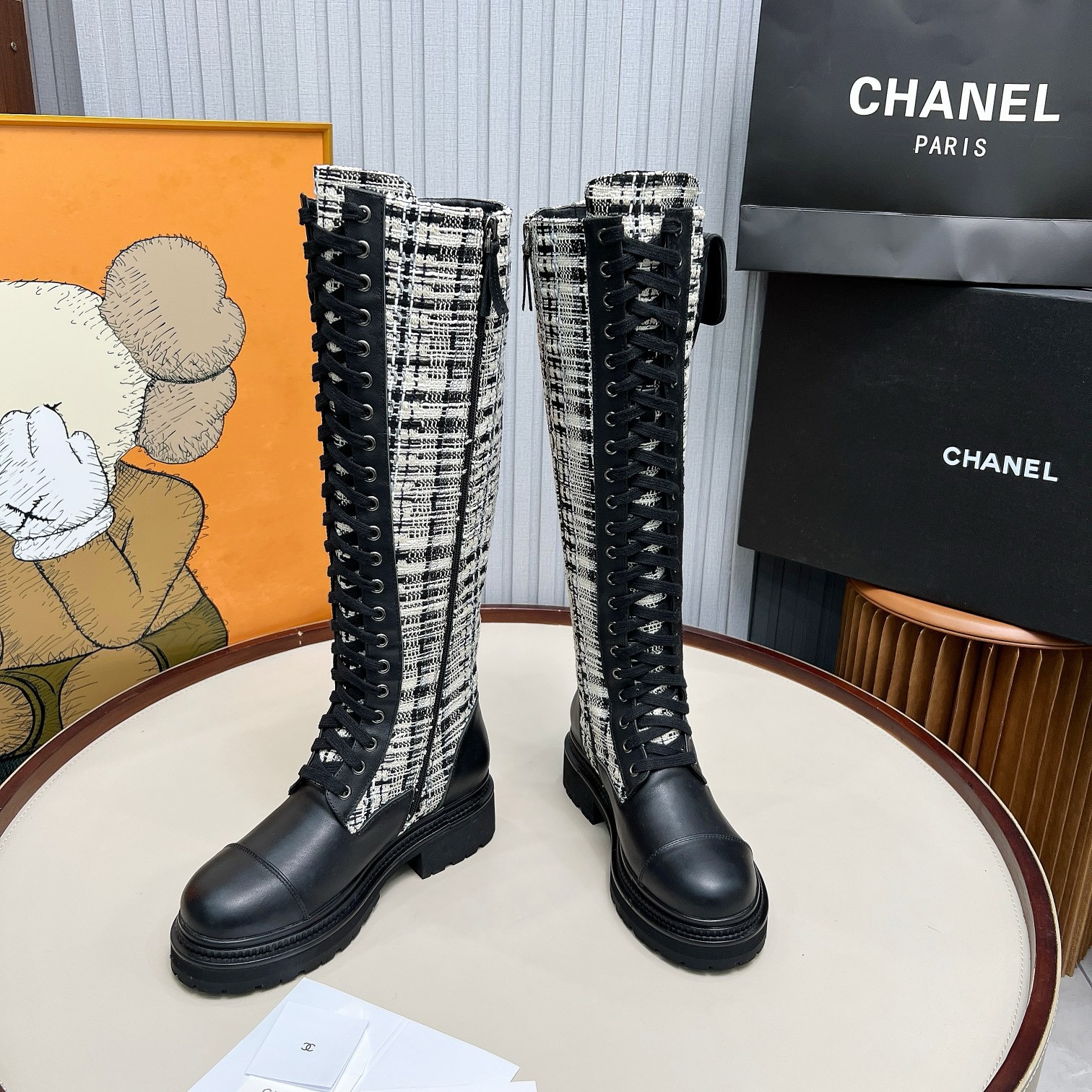 CHANEL Knee-high boots