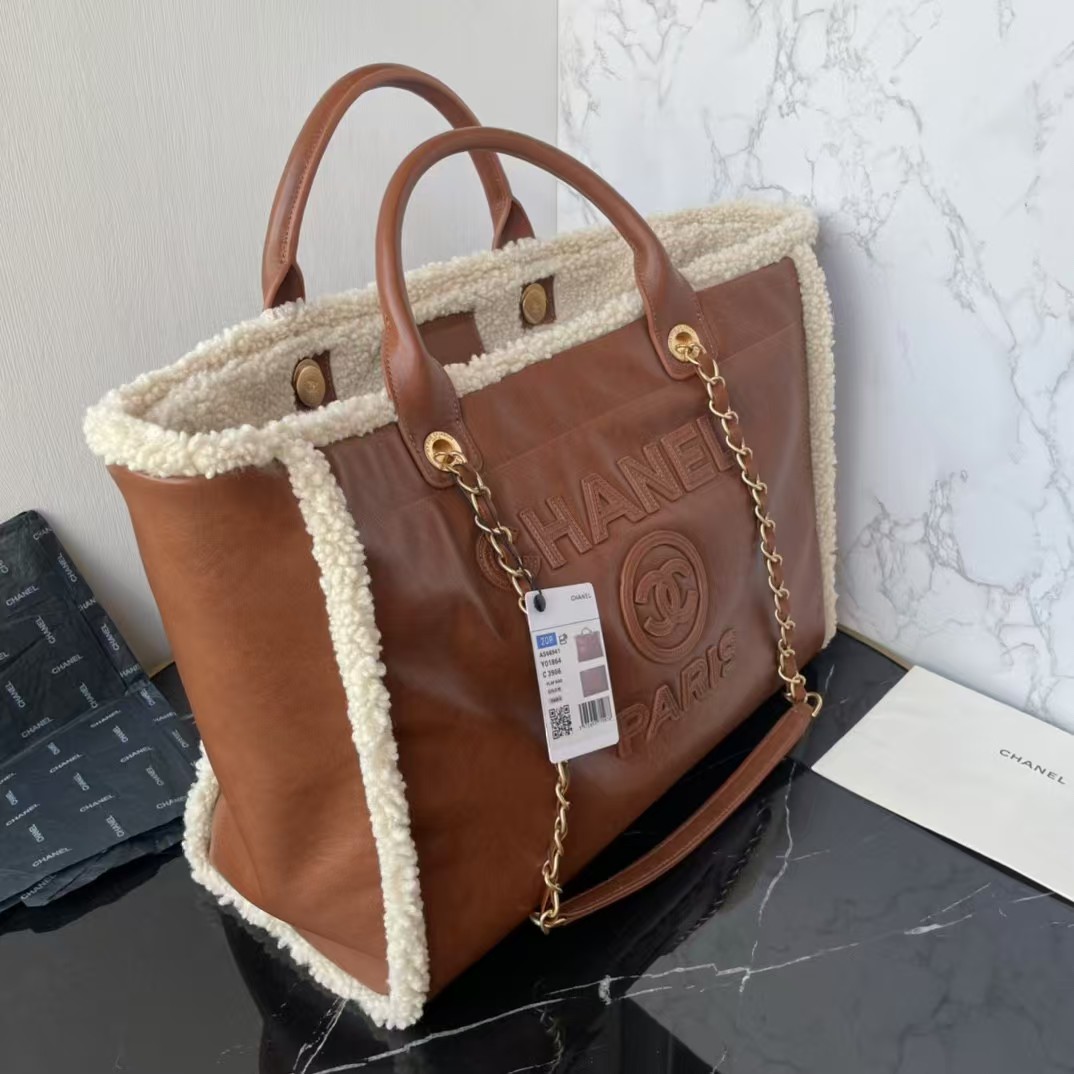 CHANEL Wool Tote Bag