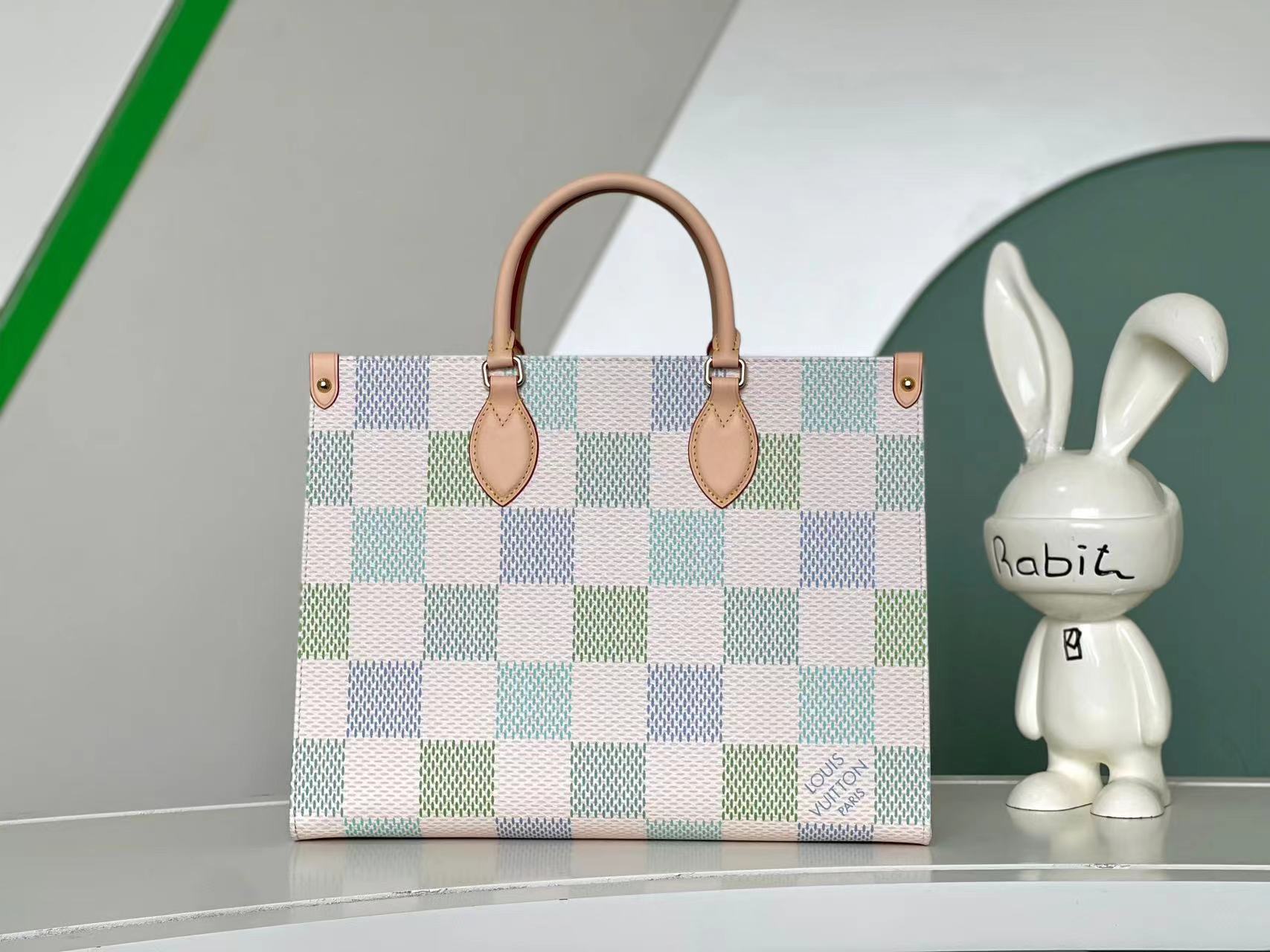 Louis Vuitton speedy Checkerboard square bag mommy bag series