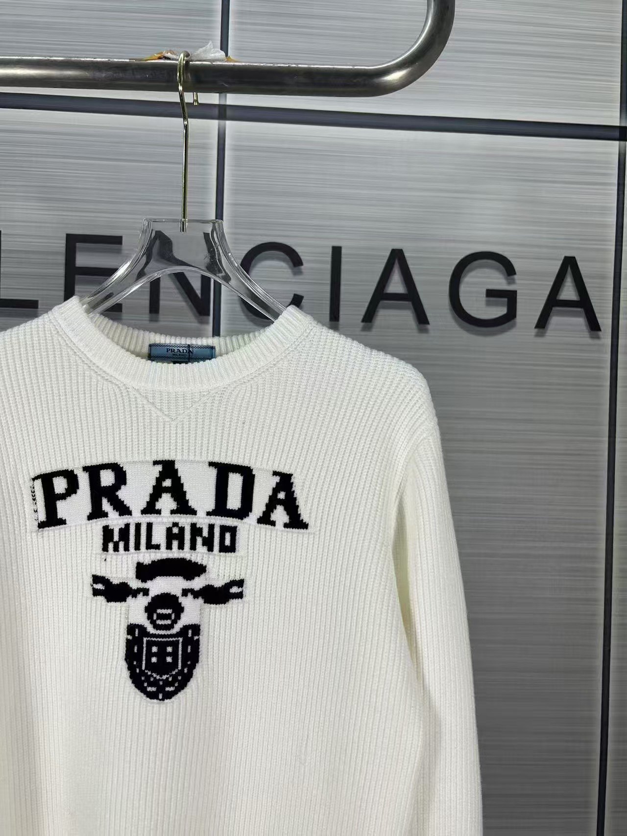 Prada classic letter sweater knitwear
